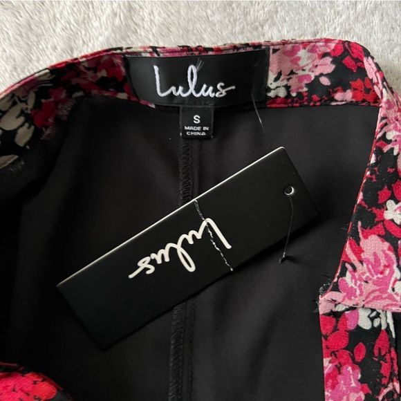 Lulus Pants Happier Now Multi Floral Wide-Leg Pants NWT - Picture 8 of 9